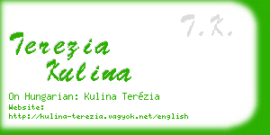 terezia kulina business card